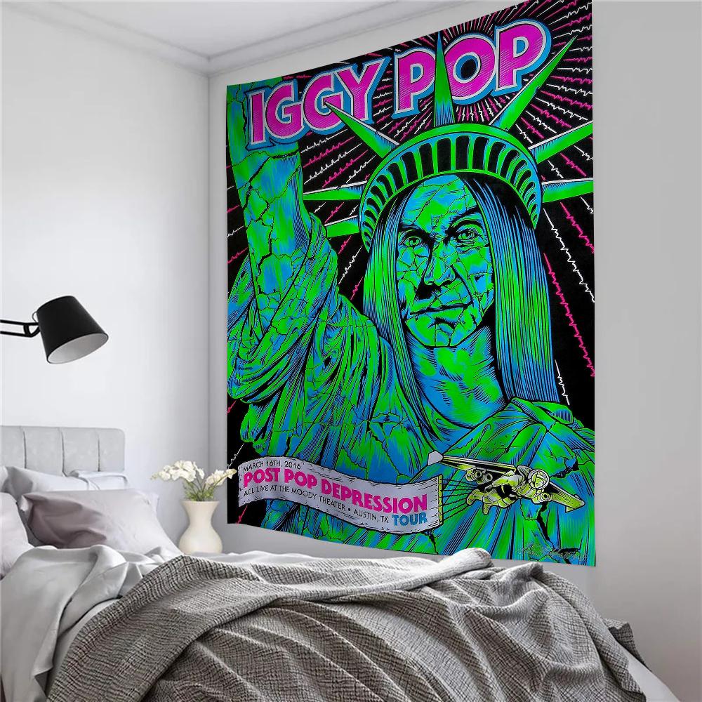Iggy Pop Band Hanging Bohemian Tapestry Bohemian Wall Tapestries Mandala Cheap Hippie Wall Hanging
