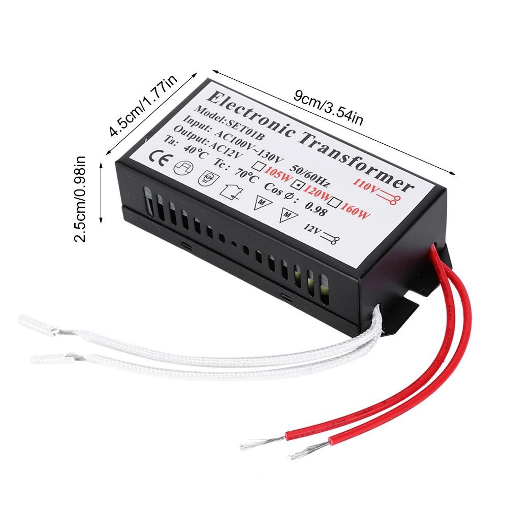 110V auf 12V Elektronischer Transformator Dimm-/Segmentierungs-/Fernbedienung Kompaktes Gehäuse Spannungswandler 60W / 120W Smart