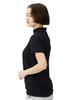 Short Sleeve High Neck Shirt 3D Embossed Golf M [Pin Apparel] Women's (UV Protection, Jacquard) / / 622-4167206 120_Navy