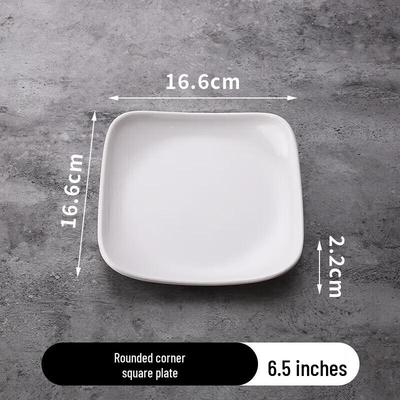 Commercial Melamine Angled Rice & Fast Food Plate