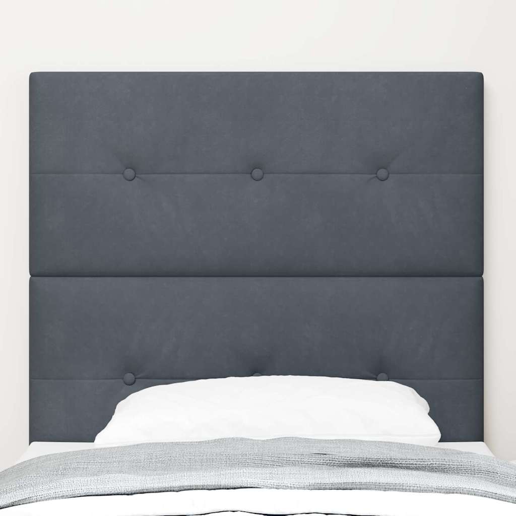 VidaXL Kopfteil Dunkelgrau 80 cm Samt