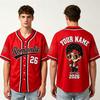 Bruno Mars Romantic Pop Concert Baseball Jersey Custom Name Number Music Fan Shirt Unisex 2026 Tour Festival Outfit Gift DIY Top