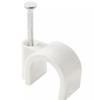 Round Cable Holder, Diameter 12Mm, White, 25 Pcs. Polmark