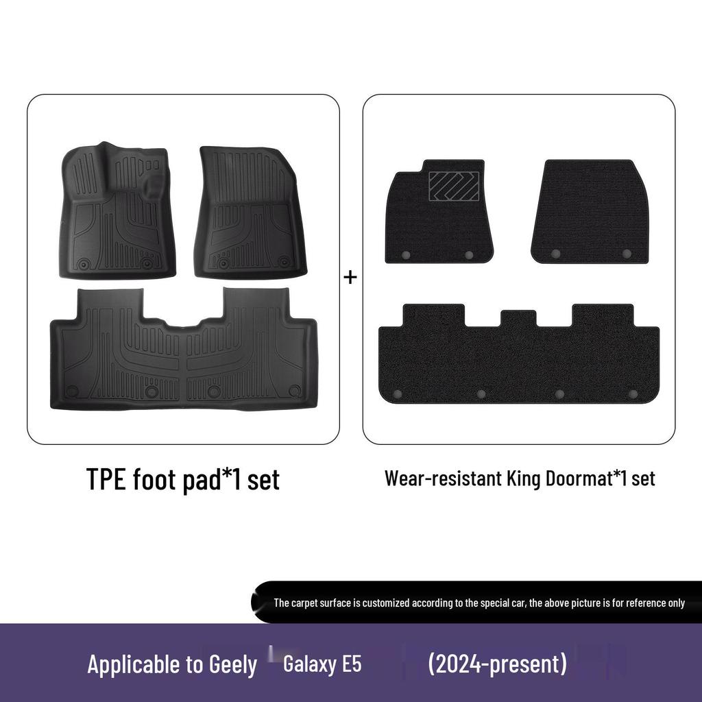 Eco-Friendly TPE Floor Mats for Geely Galaxy E5 - All-Weather Protection