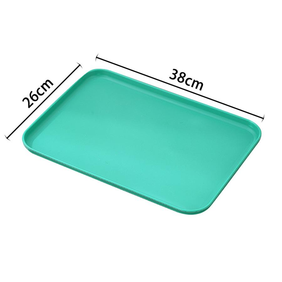 Thickened New Color Large Tray Creative Kindergarten Restaurant Tea Snack Tray Fruit Tray Fast Food Serving Tray