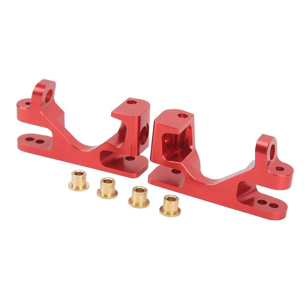 2PCS RC Caster Blocks   High Hardness Aluminum Alloy Front C Hub Carrier for   Rustler 4  1:10 RC Car