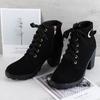 Fashion New Spring Winter Women Pumps Boots High Lace-up Ladies Shoes Simple comfortable versatile High Heels Boots