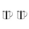 10-1pcs 200ml Childrens Water Cup Camping Coffee Cup Shatterproof Stainless Steel Espresso Cup Multifunction for Camping Picnic
