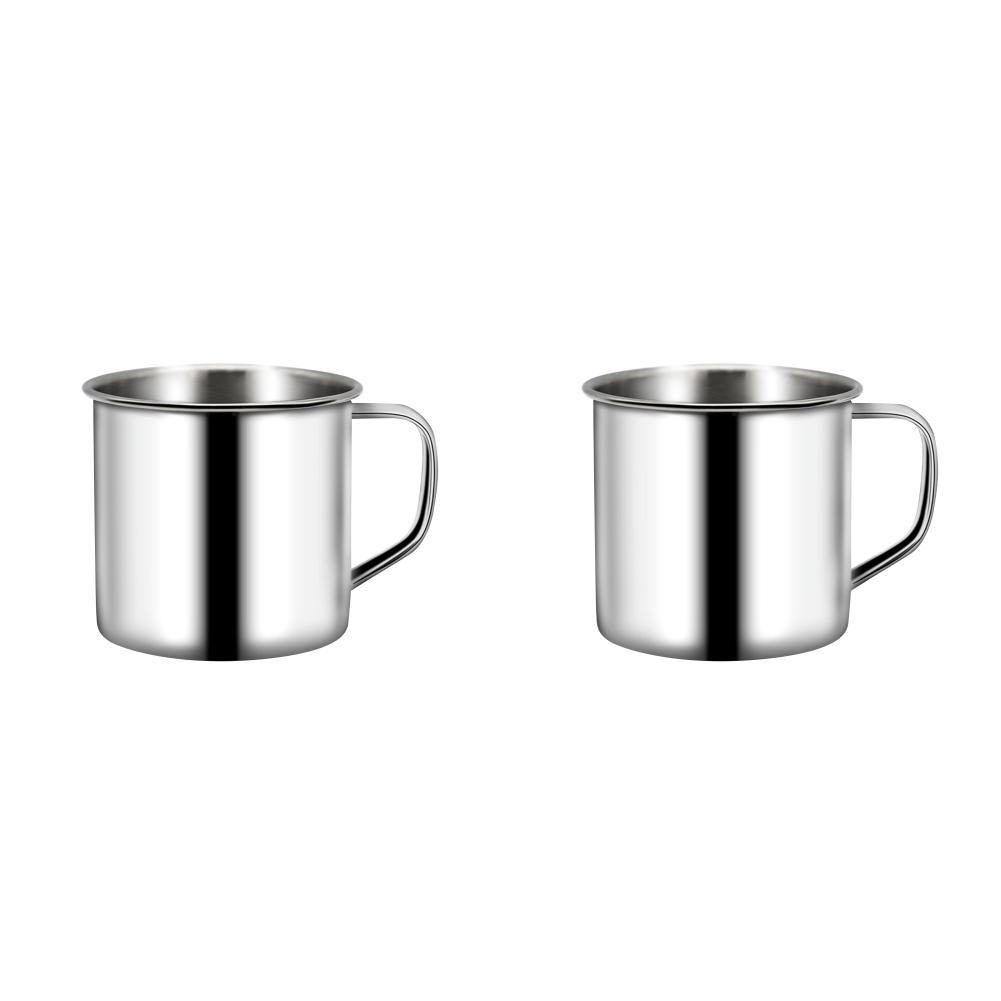 10-1pcs 200ml Childrens Water Cup Camping Coffee Cup Shatterproof Stainless Steel Espresso Cup Multifunction for Camping Picnic