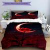 3pc Moon Rose Cover Set - 1 Quilt Cover + 2 Pillowcases, All Seasons Bedroom Setting, Perfect for Home006