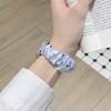 Rekbaar Scrunchie Polsbandje voor Apple Watch Series11 46mm Bandje Dames Polka Dot Garenstijl Lief Scrunchie voor iWatch10/8/7 38/41mm 42mm 44mm 45mm