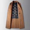 Men's Coat Autumn and Winter Long Double-breasted Woolen Trench Coat Youth Can Take Off Down Liner Double-sided Woolen Coat