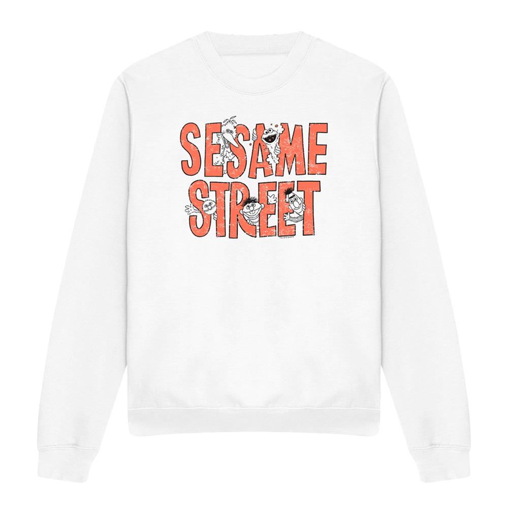 Sesame Street Unisex Adult Letters Sweatshirt
