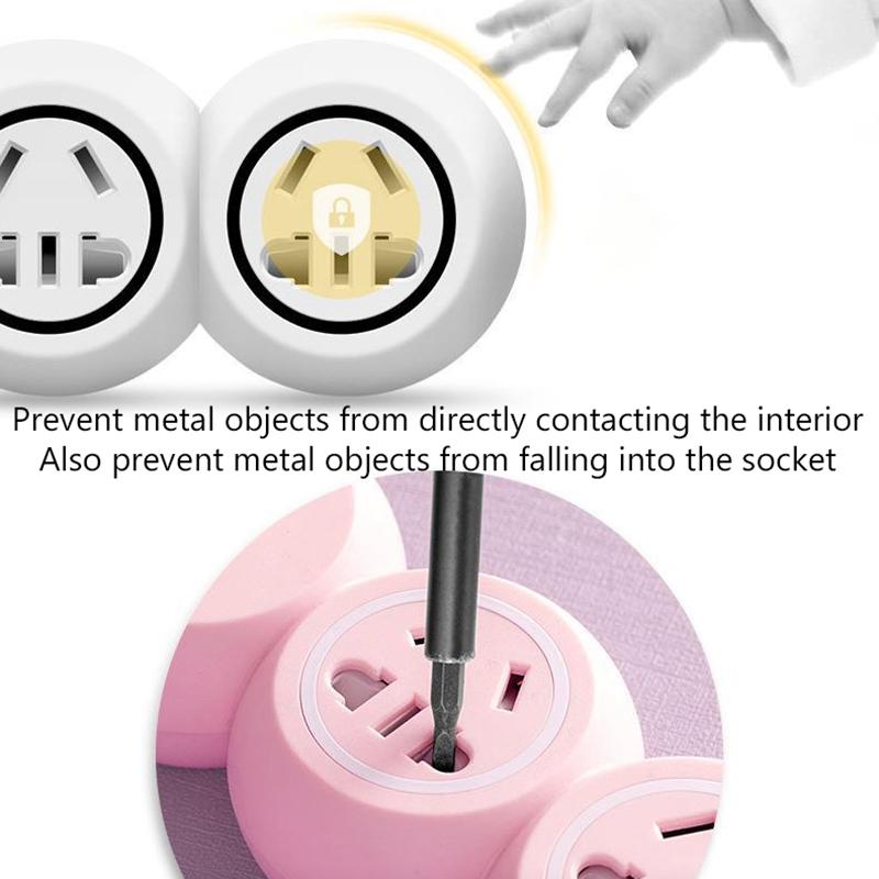 Usb Power Strip, Multi-Hole And Multi-Port Plug, Student Dormitory Home Pink Cute Socket With Cable Power Strip Power Converter