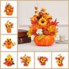 Foam Simulation  Pumpkin Flowers Fake Plant Halloween Pumpkin  Party Decor