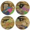 Colorful commemorative coins for the scenic spots of the Great Wall in spring, summer, autumn, and winter, and commemorative medals for tourist areas