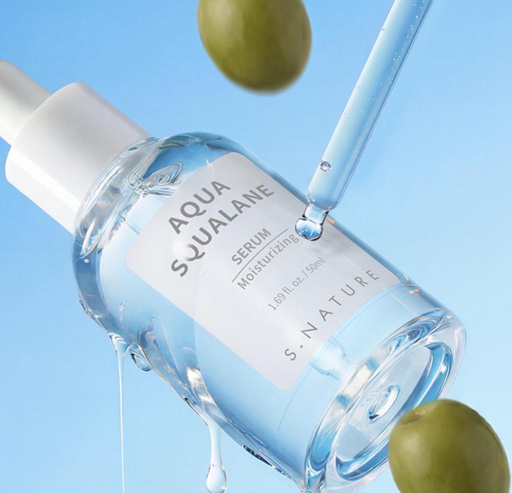 S.NATURE Aqua Squalane Serum Deep Hydration Moisture Barrier 70ml Korean Skincare K Beauty Serum