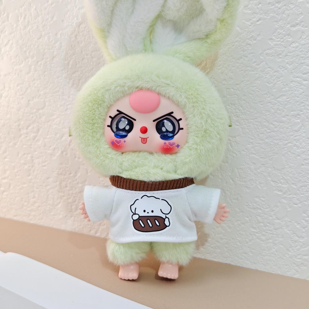 Macaron Little Rabbit Doll Clothes: Cute Pendant, Outfit for 3-Year-Old, Blind Box Edition