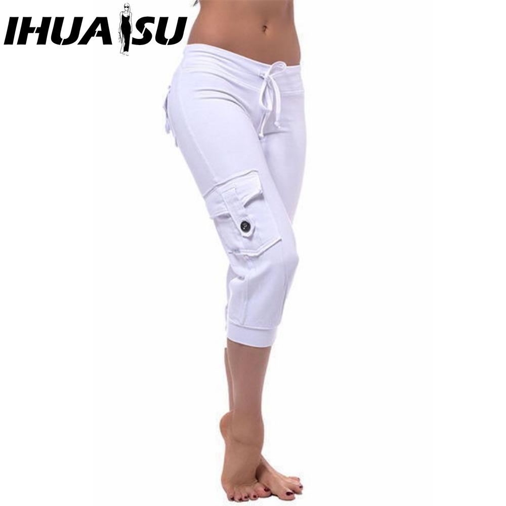 

IHUASU Women s Fashion Casual Solid Color Print Pants & Capris XXXXL