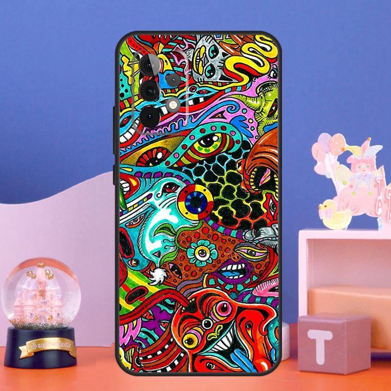 Psychedelic Trippy Case For Samsung Galaxy A56 A36 A26 A16 A06 A13 A33 A53 A15 A35 A55 A34 A54 A52 A12 A32 A17