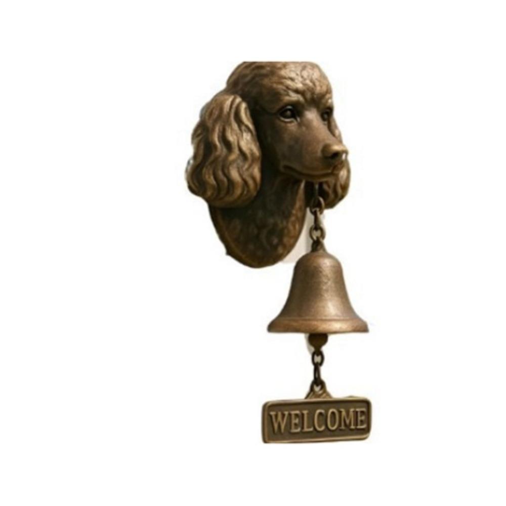 

Vintage Welcome Doorbell Wall Mount Dinner Bell Durable Puppy Doorbell Wall Mount Poodle