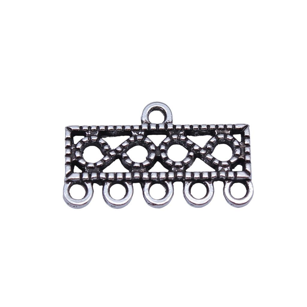 Geometric Flower Multi Loop Connectors Metal Links For Earrings Accessories Parts