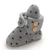 Cute Star Print Prewalkers Booties Winter Soft Anti-slip Warm Newborn Infant Crib Shoes Moccasins