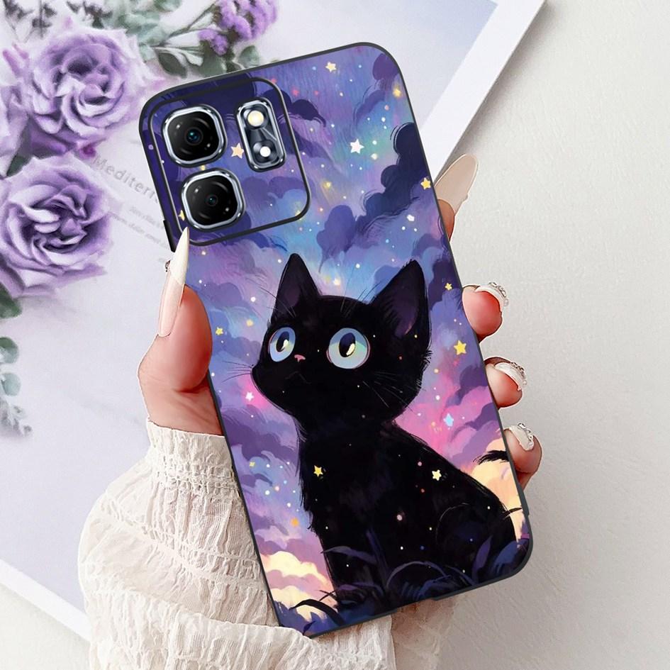 For Infinix Hot 50i Case X6531 New Fashion Flower Love Heart Pattern Soft Silicone Cover For Infinix Smart 9 Smart9 X6532 Bumper