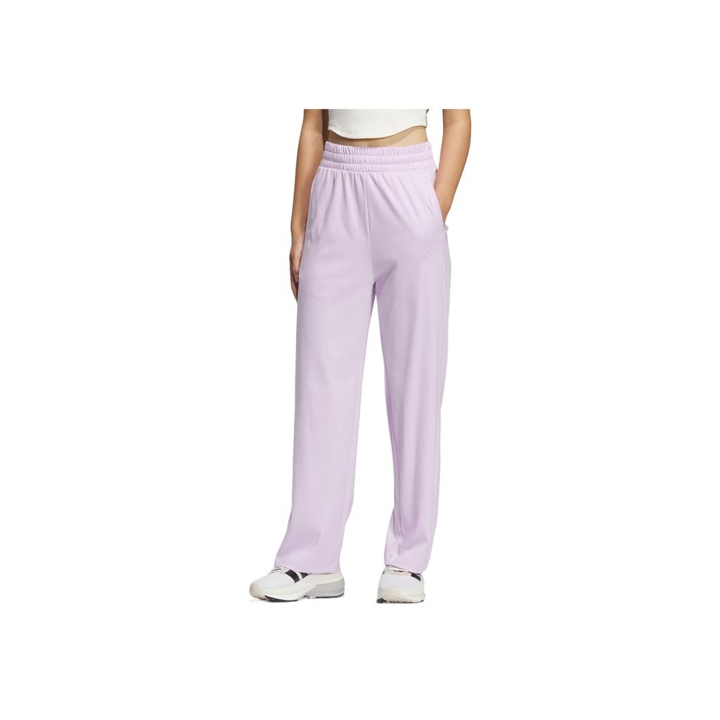 Adidas Graphic Knit Joggers Comfortable Fashion Simple Versatile Casual Pants Women Bottoms Light-Purple JN0720