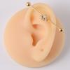 YW Industrielle Barbell Ohrringe Piercing Schmuck Chirurgischer Edelstahl Scaffold Piercings CZ Bar für Damen Herren