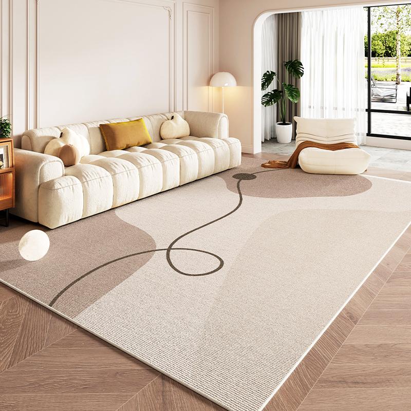 Modern Minimalist Living Room Carpets Light Luxury Sofa Coffee Table Rug Machine Washable Non-slip Carpet Bedroom Bedside Rugs