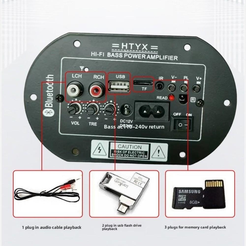 12v24v 220v Bluetooth Amplifier Digital Subwoofer Amplifier New Stereo Amplifier Board  Car Use