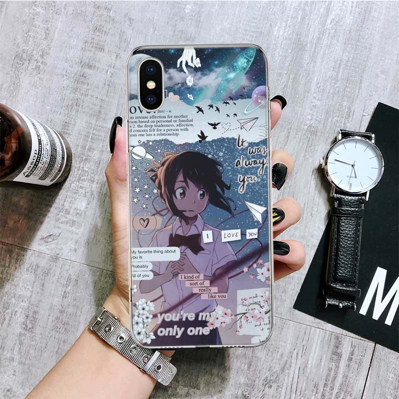 Kimi No Nawa Animation Anime Phone Case For iPhone 17 Air 16 15 Plus 11 14 Pro Max 13 Mini 12 7 8 + SE Pattern Art Customized Co
