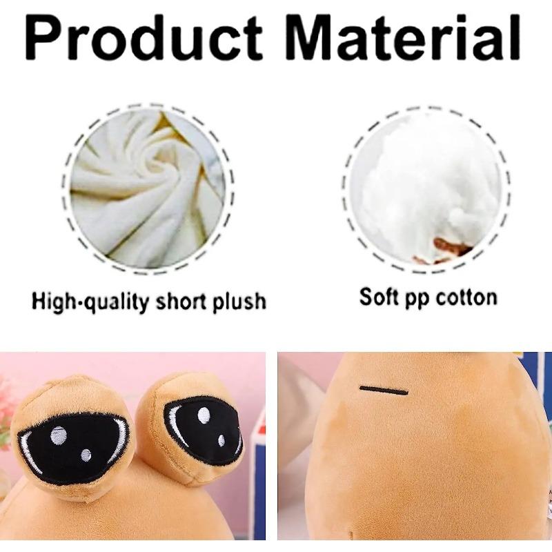 22cm/8.6in Pou Plush Cartoon Alien Toy Kawaii Stuffed Animal Doll Hot Game Figure Gifts for Fans