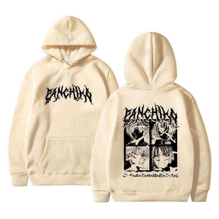 Rockband Panchiko DEATHMETAL Album Grafiskt Tryck Hoodie Unisex Fleece Bomull Sweatshirt Män Kvinnor Vintage Oversized Hoodies