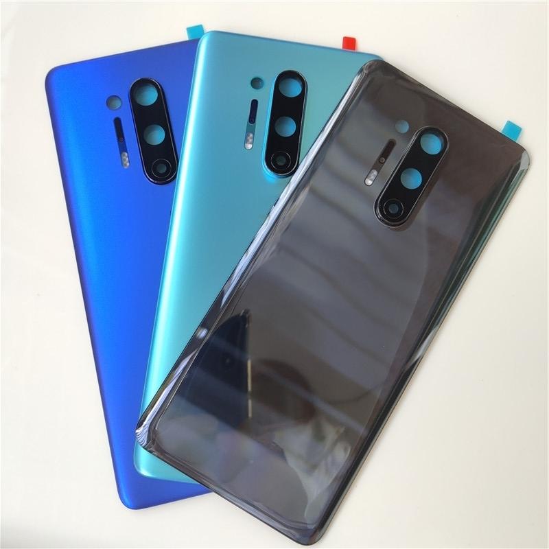 Back Battery Cover Door Rear Glass For Oneplus 8 Pro Battery Cover Housing With Camera Lens For One plus 8 Pro