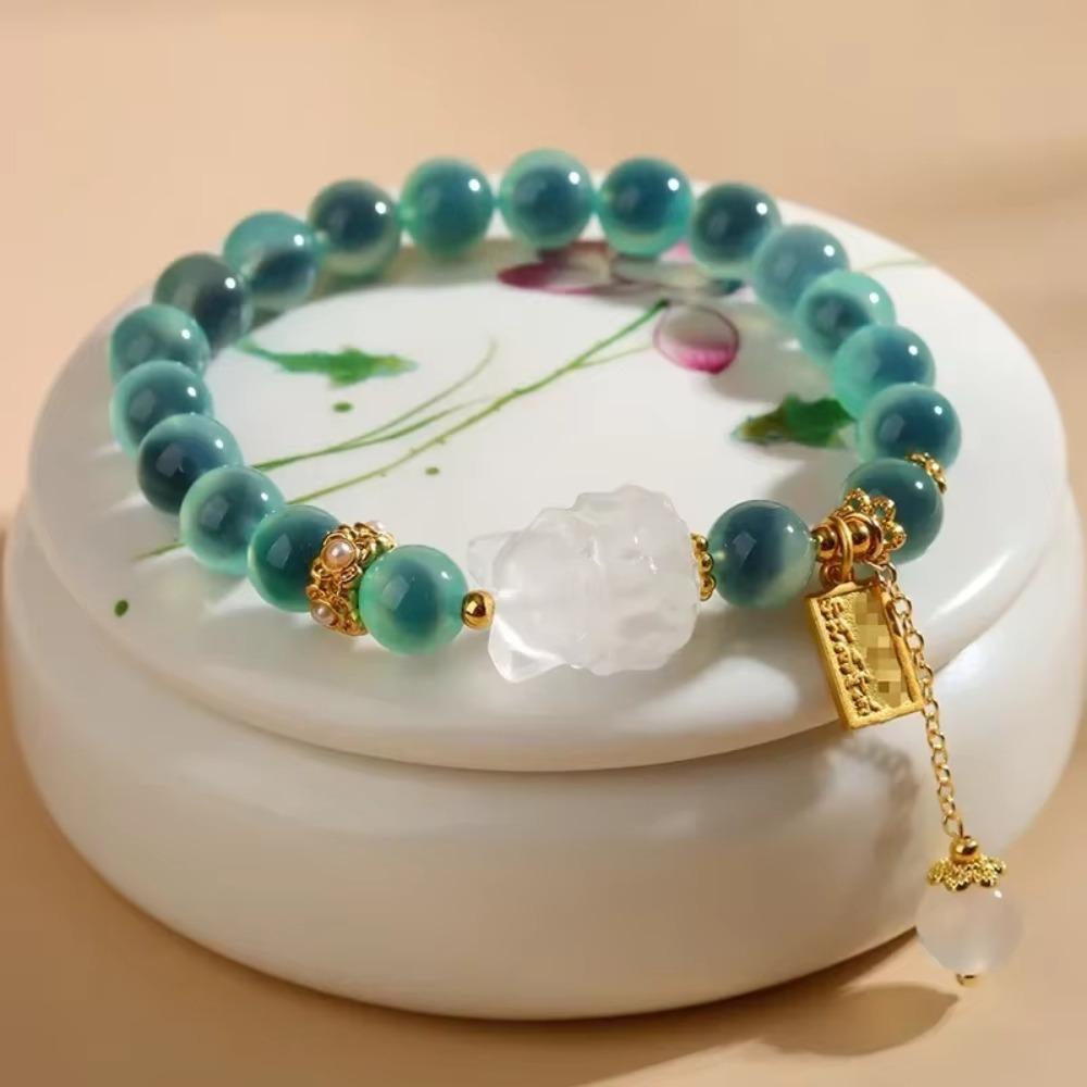 Tassel Pedant Luxury Bracelets Lucky Bead String Bracelet Retro Agate Beads Bracelets  Women