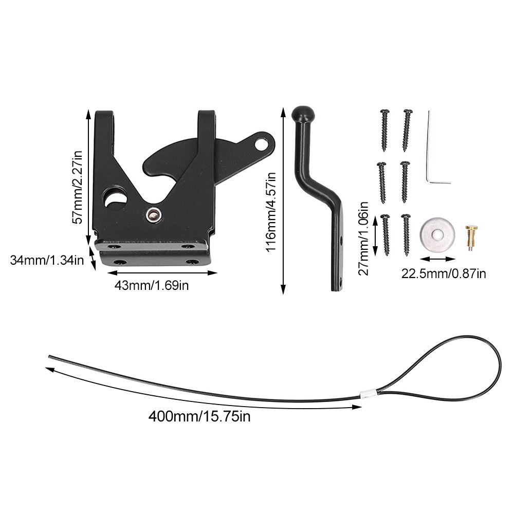 2pcs Carbon Steel Self Locking Gate Latch Adjustable Heavy Duty Gate Latch  Wooden Fence