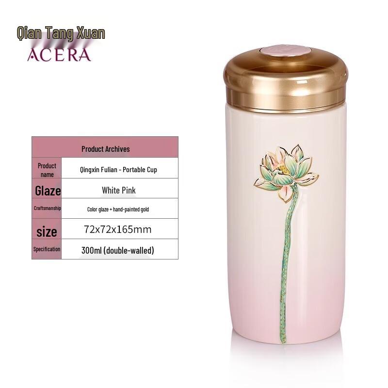 

ACERA Liven Porcelain Lotus Ceramic Cup