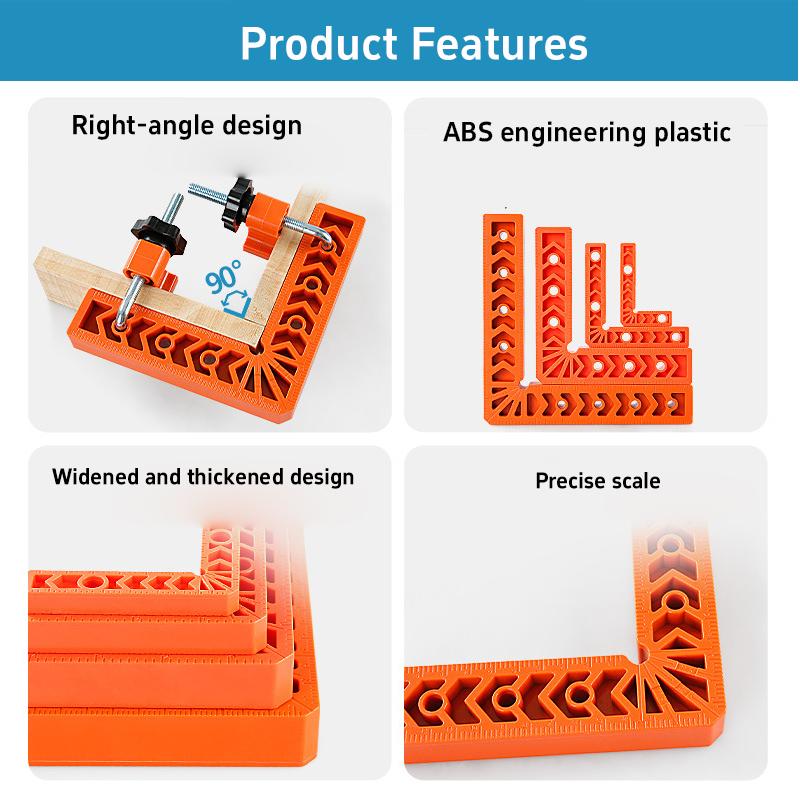 90 Degree Right Angle Locator 3/4 Inch Right Angle Clamps L-shaped Right Angle Ruler Professional Positioning Square Clamping