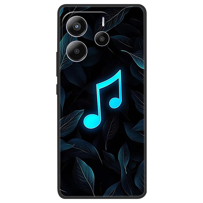 For Xiaomi Redmi Note 14 5G Case Soft TPU Marble Silicone Phone Cover for Coque Redmi Note 14 5G Global Cases Black Bumper Funda