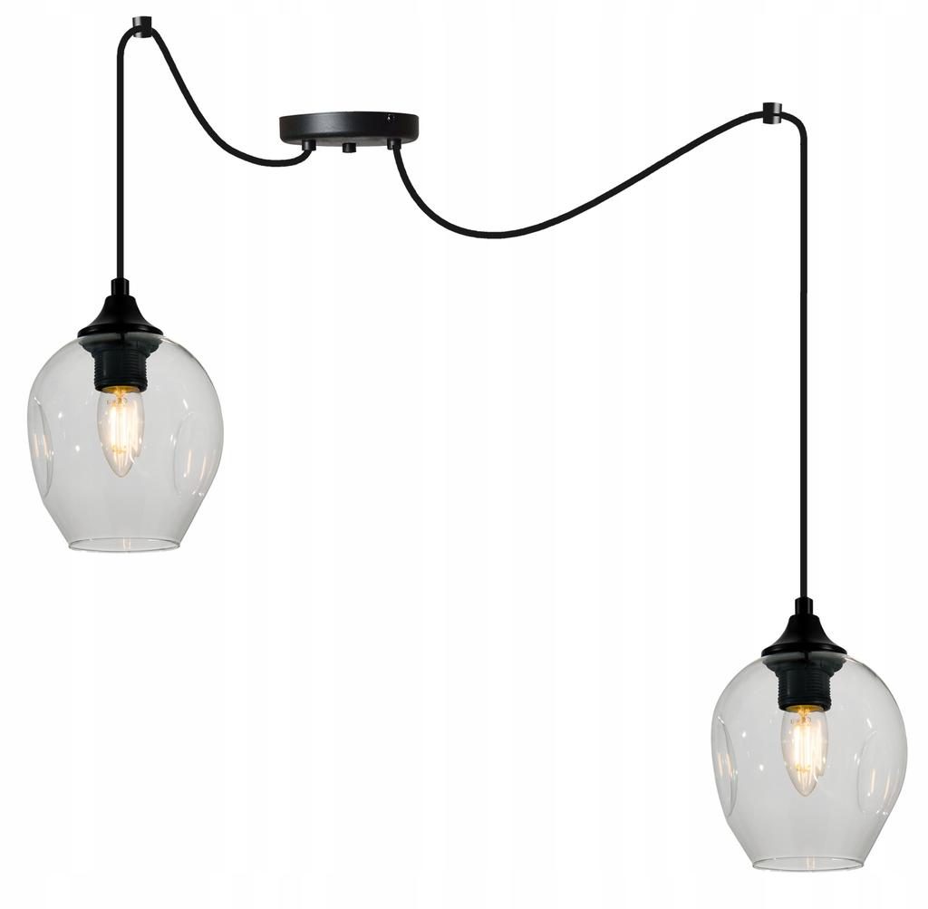 MODERN GLASS SPIDER CEILING HANGING LAMP