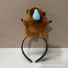 Lustiges Haarband Cartoon Capybara Haarband Pony-Clip Haarreif für Bühnen-Make-up Party Kostüm Stirnband
