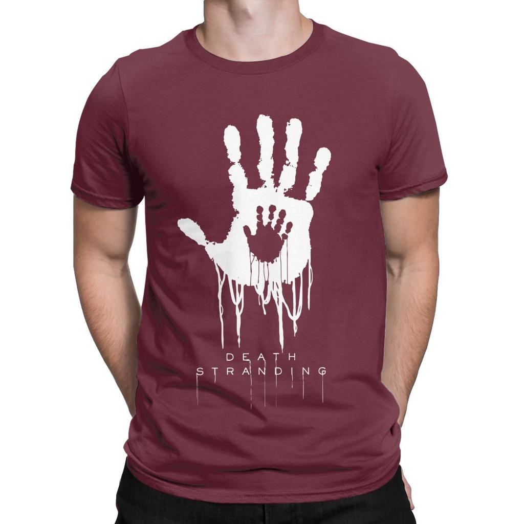 Vintage Death Stranding Hand T-shirt Men O Neck Bavlněné tričko Kojima Hideo s krátkým rukávem, dárek, oblečení