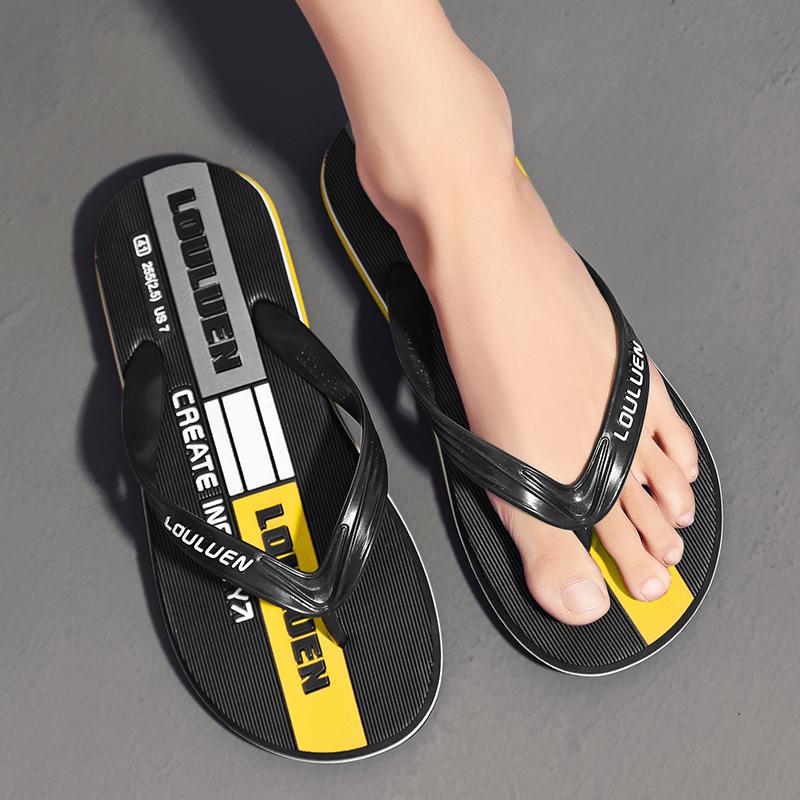 Fashion High Quality Brand Hot Sale Flip Flops Men Summer Beach Slippers Men Fashion Concise Slides Casual Men Slippers Beach Outdoor