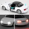 1/32 Mazda MX-5 Alloy Model Car Toy with Pullback,Removable Top,Blinking Lights with Sound and Bright Lights, Collectible Grade Gift for Kids (Red)