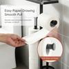 Stainless Steel Floor Standing Toilet Roll Holder Vertical Paper Storage Rack  Bedroom