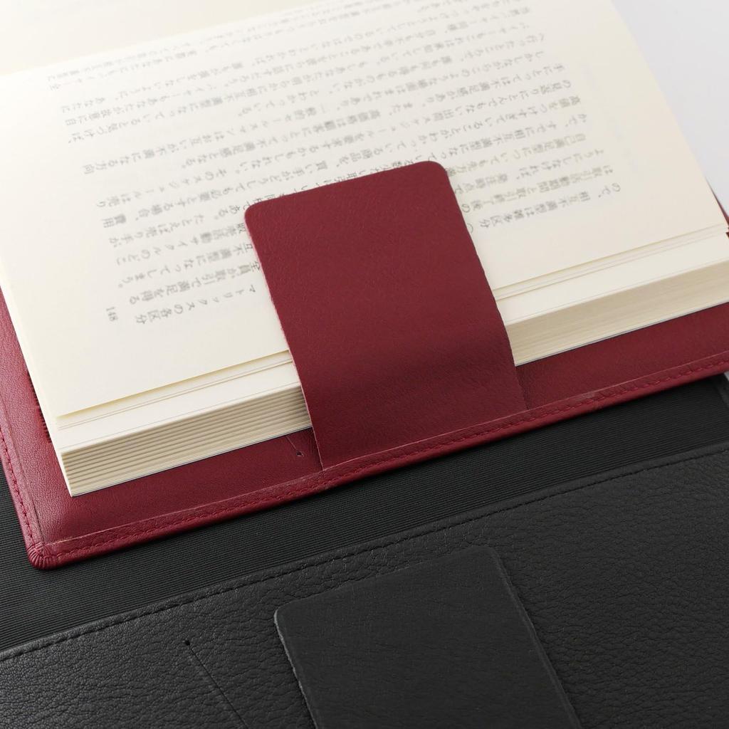 SLIP-ON OSL Free-Form 46-Size Book Cover, Navy, OSL-4501-NV, Genuine Leather, Soft Leather