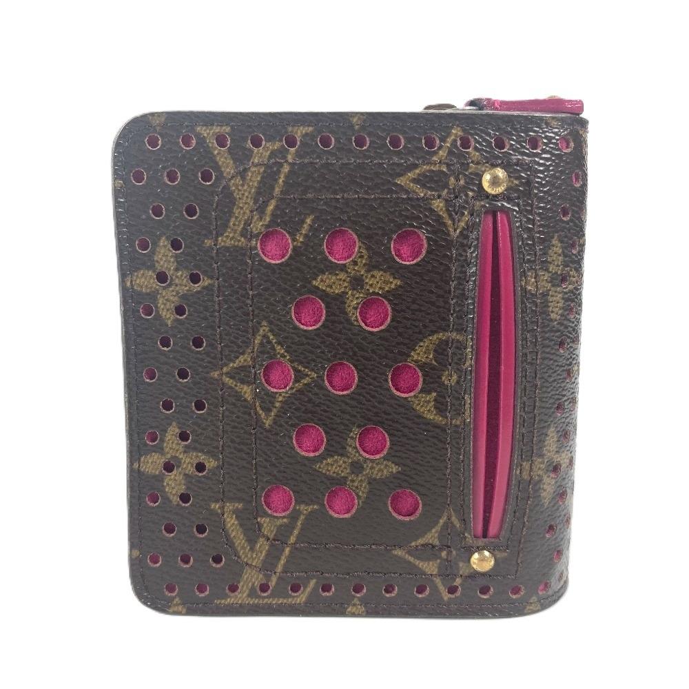 Louis Vuitton M95188  MonogramPerfo Compact Zip Compact Wallet Folded Wallet