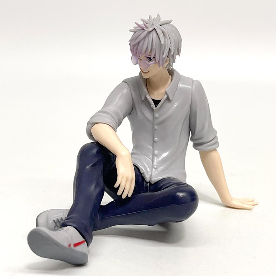 Нове Аніме Статуетка Сатору Годжо Фігурка Jujutsu Kaisen Гето Сугуру Сидяча Поза Фігурки Pvc Модель Сфера В'язниці Лялька Іграшки